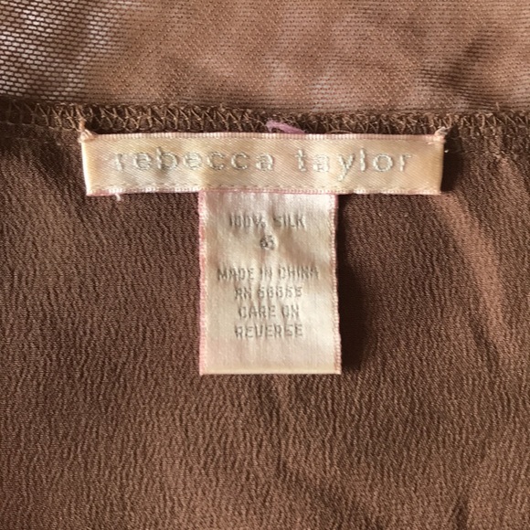 Rebecca Taylor silk tank sz 6 - Picture 8 of 8